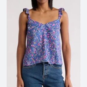 French connection breya ruffle tank